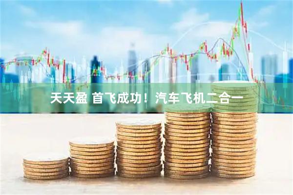 天天盈 首飞成功！汽车飞机二合一